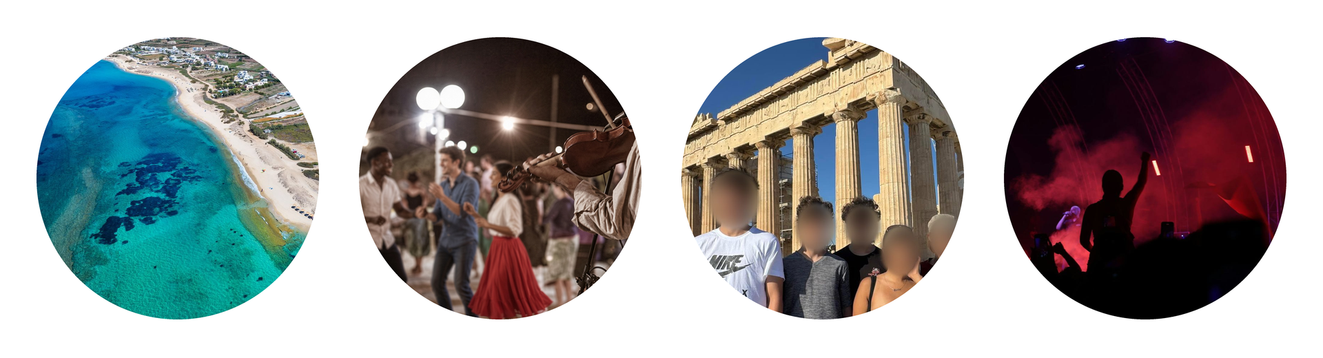 Κέφι στο νησί και πολιτισμός στην πόλη: μια παραλία της Νάξου, το πανηγύρι της Αγίας Μαρίνας, η Ακρόπολη και μια συναυλία στην Αθήνα